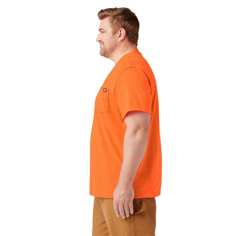 Dickies Men's Heavyweight Neon Short Sleeve Pocket T-Shirt, Bright