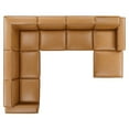 thumbnail image 2 of Ergode Restore 7-Piece Vegan Leather Sectional Sofa - Tan, 2 of 5