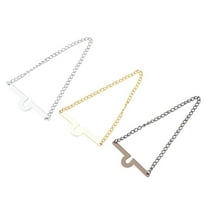 3 Pieces Fashion Single Loop Tie Tack Chains Necktie Links Men/Boy Jewelry