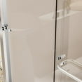 thumbnail image 6 of 44-48 in. x 72 in. Sliding Shower Door, Adjustable Semi-Frameless Bypass Shower Door, 1/4" (6mm) Thick SGCC Tempered Glass Door, 304 Stainless Steel Hardware (Chrome), 6 of 6