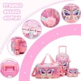 thumbnail image 4 of Kids Luggage Sets Suitcases with Wheels for Girls 3 Piece Pink Suitcase Set with Duffle Bag for Airplane, 4 of 7