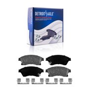 Detroit Axle - 4pc Front Brake Kit for 2011-2015 Chevrolet Cruze 2016 Cruze Limited 2012-2017 Sonic, Disc Brake Rotors Ceramic Brakes Pads w/Hardware Replacement: 10.87 inch Rotor