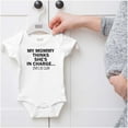thumbnail image 6 of Funny Mommy Thinks She's in Charge Romper Boys or Girls Infant Baby Brisco Brands 24M, 6 of 6