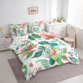 thumbnail image 3 of Manfei Tropical Botanical Flower 7-Piece Twin Bedding Sets,Rustic Floral Bedding Comforter Set,Green White Pink Sheet Sets For Girls,Ultra Soft Home Decor Reversible, 3 of 8