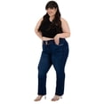 thumbnail image 4 of Pantalón Recto Britos Jeans Mujer Curvy Azul 501649, 4 of 5