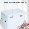 thumbnail image 4 of Organizador de Caja de Medicina Mental Portátil, Caja de Almacenamiento de Medicamentos, 2 Capas de Ahorro de Espacio para Farmacia de Salida Familiar, 4 of 7