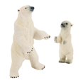 thumbnail image 1 of Figuras de animales del Ártico, figuritas de osos, juego de fiesta, colección de juguetes para niños Mamá y bebé, 1 of 8