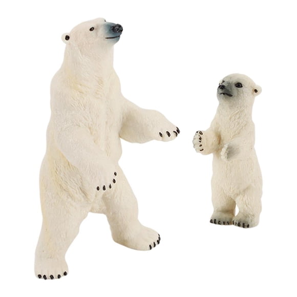 de animal ártico realista, modelo de figuritas de osos , favores de fiesta de juguetes para niños Mamá y bebé Zulema estatuilla de animales polares