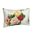 thumbnail image 2 of Balery Vintage Bike Flower Butterfly Bedding Queen Pillow Cases - Envelope Closure - Soft Brushed Microfiber Fabric - Shrinkage and Fade Resistant Pillow Cases-14"x20", 2 of 9