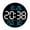 Sky Blue, variant on Digital Wall Clock Alarm Clock Hanging Adults Temperature/humidity Digital Clock Green