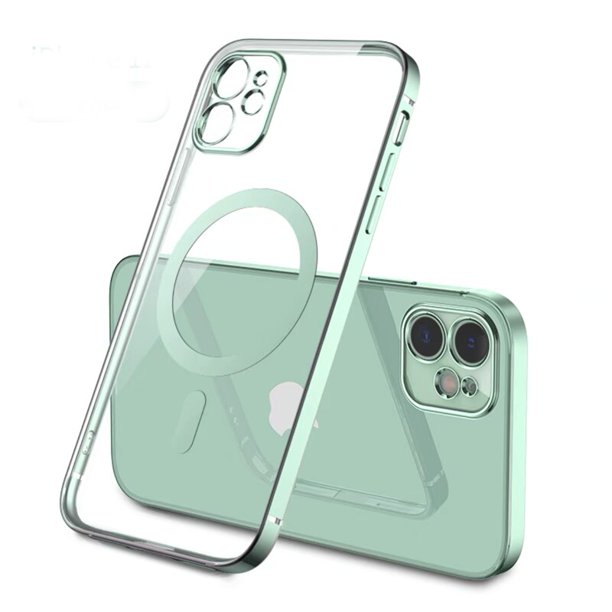 Funda de carga inalámbrica magnética Magsafe Original para iPhone 12 11 Pro Max 12 Mini 13 accesorios de la cubierta trasera del teléfono Tan Jianjun unisex