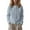 Blue, variant on Kureaily Round Neck Colorful Button Knitted Cardigan Sweater Open Front Long Sleeve Casual Outwear Cozy Lightweight Pullover Top For Daily Wear Loose Cardigan Coats