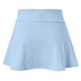 thumbnail image 3 of Vedolay Midi Skirts Women's Summer Mid-Length Flowing A-Line Pleated Skirt,Blue S, 3 of 5