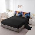 thumbnail image 5 of Homewish Colorful Tornado Twin Bedding Sets 7-Piece for Boys Girls,Gradient Starry Sky Bedding Comforter Set Microfiber,Chic Flowers Jungle Breathable Sheet Sets,Luxury Bedroom Decor,Reversible, 5 of 8