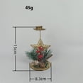 thumbnail image 5 of 3 piezas de candelabros dorados navideños, candelabros para velas cónicas, candelabros para recepción de bodas y fiestas navideñas, 5 of 5