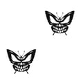 thumbnail image 2 of Advancent Impresionante y versátil arte de pared de metal negro con mariposas y decoración de calaveras para el hogar Type3 NO3, 2 of 6
