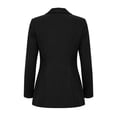 thumbnail image 6 of Sahpxhe Women's Blazer Long Sleeve Single Button Notched Lapel Loose Blazers Work Casual Business Lightweight Suit Jacket Black M, 6 of 9