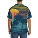 thumbnail image 3 of Fotbe Palm Trees Camisa Estampada de Manga Corta para Hombre, Casual de Verano, Estilo Playero, Sin Arrugas-Medium, 3 of 5
