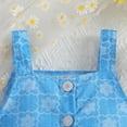 thumbnail image 5 of Newborn Coming Home Outfit Girl Toddler Summer Short Sleeve Solid Tops Shorts 2Pcs Outfits Children Clothes Infant Girl Clothes Blue 12 Months-18 Months, 5 of 7