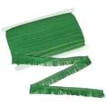 thumbnail image 1 of Uxcell Borlas de 27 Yardas, Cinta de Borlas de 1 Pulgada de Ancho, Borlas de Poliéster para Costura Boho para Vestido Latino/Falda/Bolsas/Decoración DIY [Verde], 1 of 1