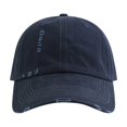thumbnail image 2 of Men's and Women's Ripped & Distressed Baseball Cap, Washed Vintage Dad Hat with Hole Details, Soft Top Classic Fit Cap for Spring and Autumn Casual Wear Navy, 2 of 7