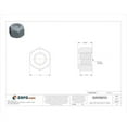 thumbnail image 2 of Nylon Insert Lock Nut, 5/16"-18, Steel, Grade 2, Zinc Plated, 23/64 in Ht, 100 PK, 2 of 2