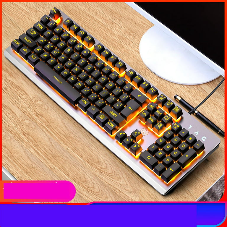 Real Gaming Mechanical Mechanical Gaming Keyboard With Red Switch, 104  Keys, LED, USB Wired Ideal For Gamers From Firstchoicee, $61.42