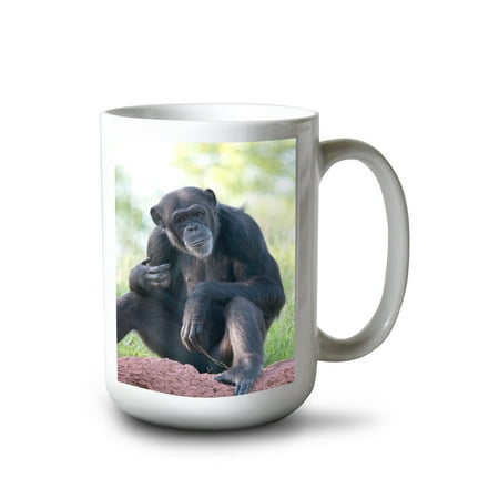 

15 fl oz Ceramic Mug Chimpanzee Dishwasher & Microwave Safe