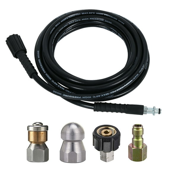 verlacod High Pressure Car Washer Hose 6/10M Steel Wire Braid Car Washer Pipe Quick Connect and Release Water Hose Tube Compatible with K2 K3 K4 K5