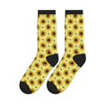 thumbnail image 5 of Crew Socks for Women Men, Cute bees sunflowers checkered  Moisture Running Athletic Football Striped Socks Cushion Tube Socks, 5 of 7