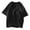 Black#1, variant on Iugvhana Oversized T Shirts for Men Jacquard Texture Short Sleeve Tees Loose Fit Baggy Shirts Crew Neck Tshirt Tops Coffee XL