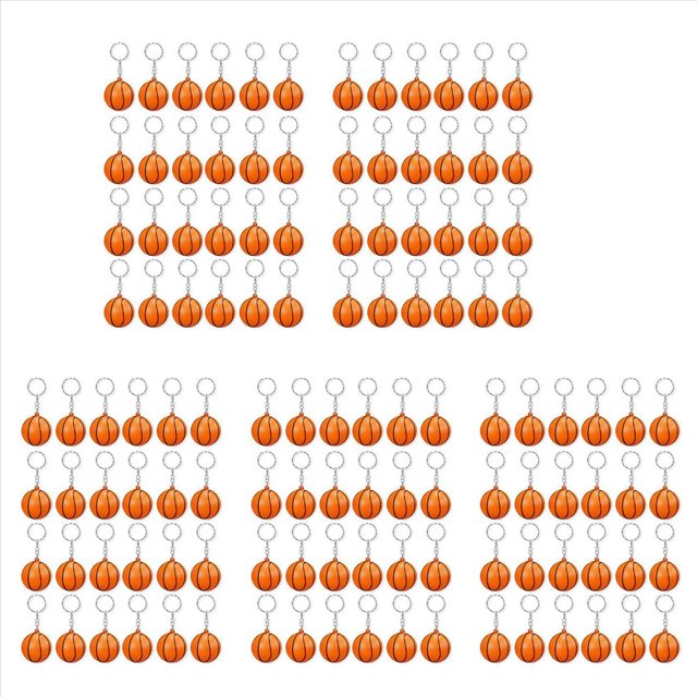 Paquete de 120 Llaveros de Baloncesto, Mini Llaveros de Pelota AntiestréS de Baloncesto, Llaveros de Pelota Deportiva, Premio de Escolar para NiñOs