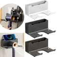 thumbnail image 7 of 1 Pack Hair Dryer Holder, Wall Mount Self Adhesive Waterproof Blow Dryer Rack Storage Organizer Hanger, Compatible with Most Hair Blower Appliance, Curling Iron, Straightener(Z2-White), 7 of 7