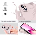 thumbnail image 3 of Liquid Silicone Case for iPhone 13 Mini - [Camera All-Round Protection] [Soft Microfiber Lining Anti-Scratch] 4 Layer Full Covered Shockproof Gel Rubber Phone Case Cover, 5.4", Sandy Pink, 3 of 14