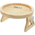 thumbnail image 2 of Clip d'Accoudoir de Canapé, Clip sur Plateau Table pour Accoudoir de Canapé, Clip d'Accoudoir de Canapé Pliable, Adapté pour Boissons/télécommande/porte-Collations (Rond), 2 of 5