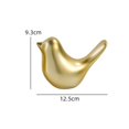 thumbnail image 4 of Figura de cerámica,Figura de cerámica con forma de bola de hilo y nudo,Figura de pájaros,Figura de pájaro dorado,decoración del hogar,estatua de animal,Estatuas decorativas de pájaros, 4 of 8