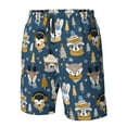 thumbnail image 4 of Pofeuu Winter Animal Friends Prin Men's Swim Trunks Quick Dry Bathing Suit Swimming Board Shorts Mesh Lining Beach Swimwear-3X-Large, 4 of 6