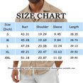 thumbnail image 3 of LTTVQM Button Down Shirts for Men Casual Short Sleeve Shirt Textured Linen Summer Beach Tops with Pocket Dark Blue M, 3 of 7