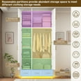 thumbnail image 3 of ChVans 3 Door Armoire Wardrobe Closet with Top Cabinet and Mirror, 94.5'' LED Wardrobe Armoire with 3 Drawers, Hanging Rod & Multi-Layer Shelves for Bedroom, White, 3 of 8