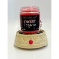 thumbnail image 4 of Electric Ceramic Wax Cube and Candle Warmer - Cream & White Engraved Design, 4 of 7