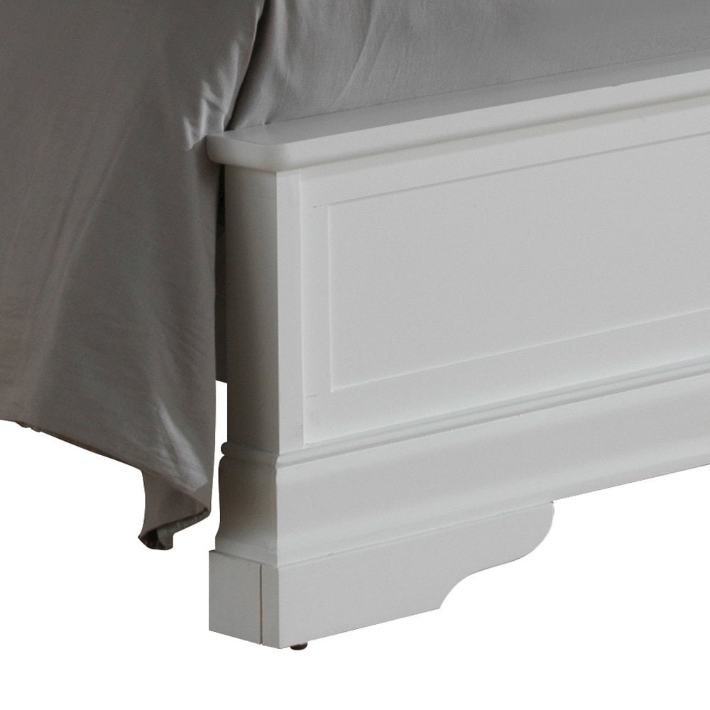 Glory Furniture Louis Phillipe Full Bed in White Color