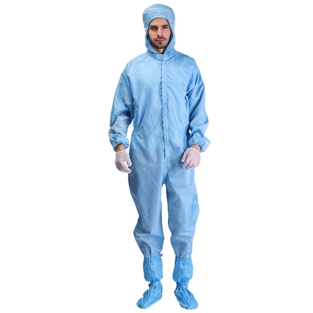 Reusable Unisex Workwear Coverall Protective Suit Hood Overall ...
