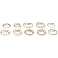 thumbnail image 2 of Boho Knuckle Ring Sets Gold Stackable Finger Rings Pearl Midi Size Joint Knuckle Ring Sets for Women and Girls 10 Pieces, 2 of 5