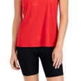 thumbnail image 3 of ID Ideology Womens Embossed Star Racerback Tank Licorice Red XS, 3 of 3
