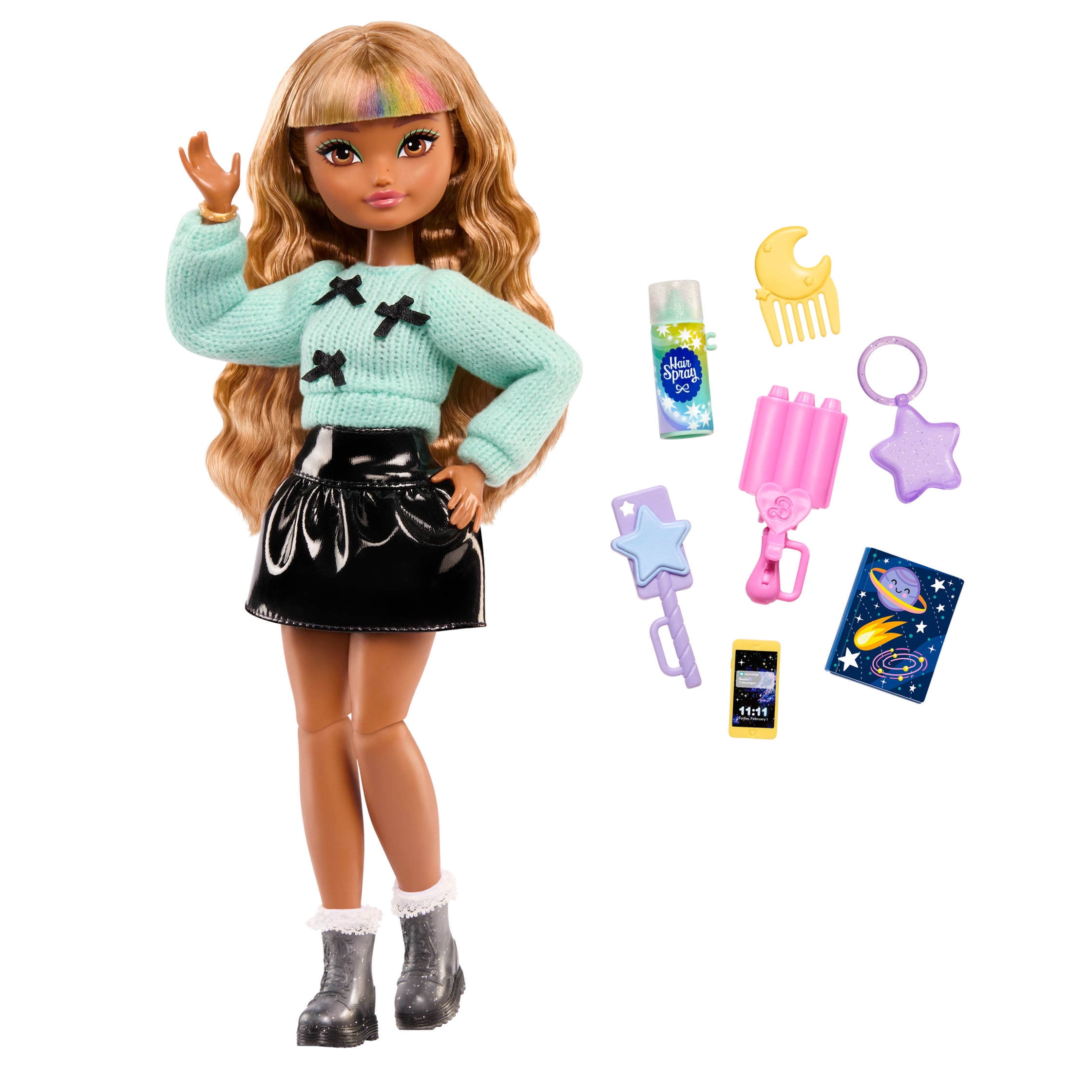 Barbie Dream Besties Zia Fashion Doll with 7 Hair & Moon Themed Accessories