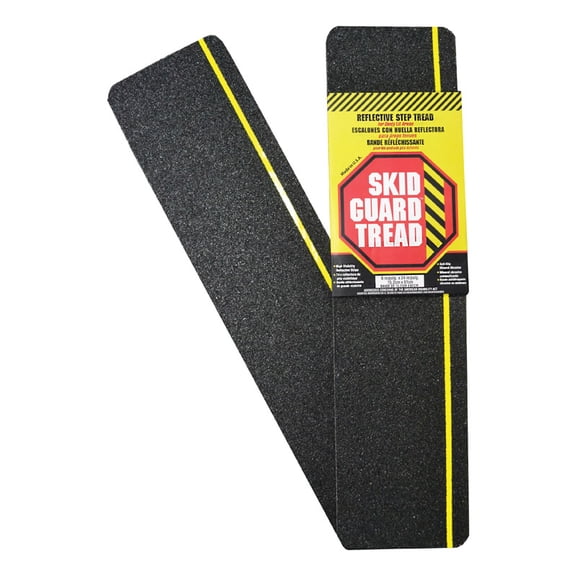 Skid Guard 6729420 6 x 24 in. Stair Tread - Black & Yellow, Pack of 12