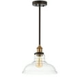 thumbnail image 2 of Safavieh Saul Classic Clear Adjustable Pendant, Dark Grey/Brass, 2 of 4