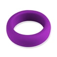 thumbnail image 6 of LeLuv Flat Inside Smooth Silicone Cock Ring | (3 Pack - 36mm/41mm/45mm Purple, 6 of 8