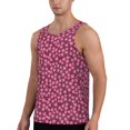 thumbnail image 2 of Logiee Flowers With Green Leaves Print Men's Workout Tank Top,Quick Dry Workout Tank Top,Gym Muscle Tee,Fitness Bodybuilding Sleeveless T Shirt-3X-Large, 2 of 7