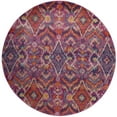 thumbnail image 6 of SAFAVIEH Madison Patton Geometric Area Rug, Fuchsia/Multi, 4' x 6', 6 of 7